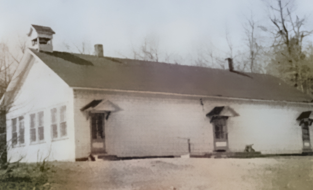 Black and white photograph of McKee School